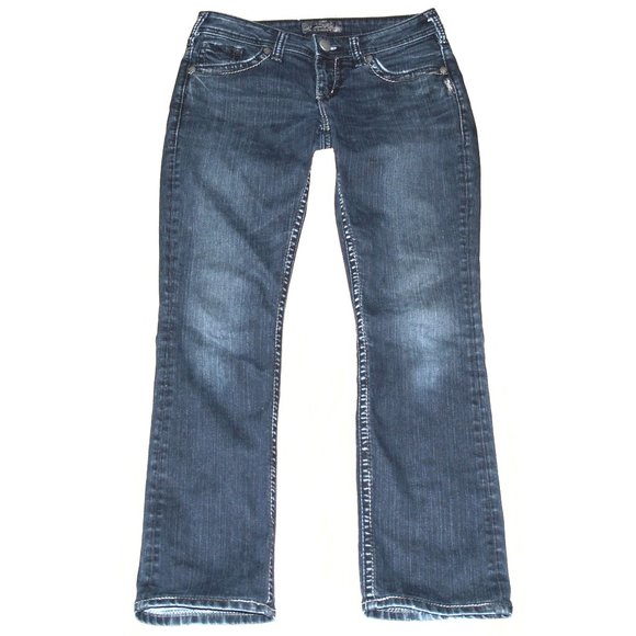 Silver Jeans - AIKO BABY BOOT Women's Blue Denim SAF457 - 28X28 - Picture 5 of 16